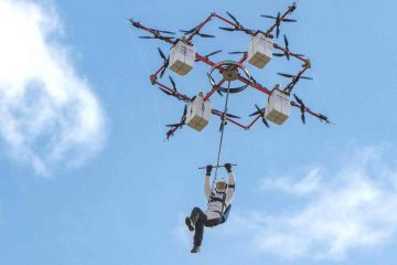 Skydiver completes World’s First Drone Jump