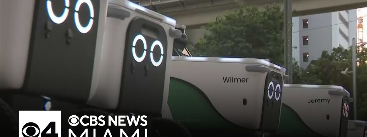Self-driving robots becoming popular for food delivery service across South Florida